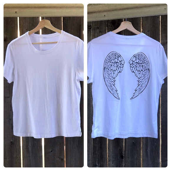 t shirt with wings on back